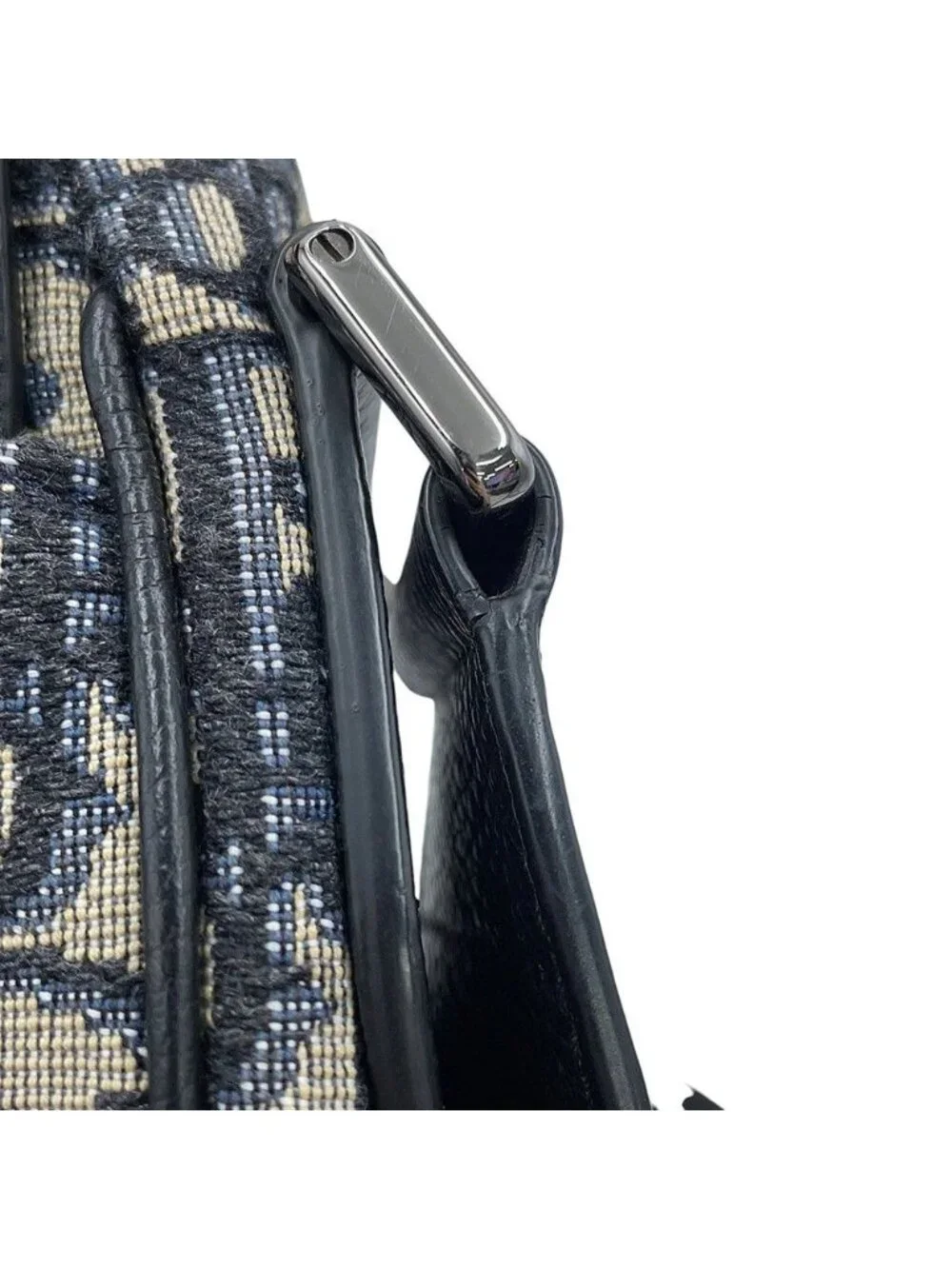 Dior Shoulder Bag Oblique Mini Saddle Black Trotter